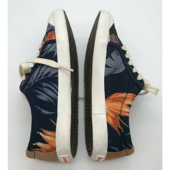 Tommy Bahama Hawaiian Women's 7 Shoes Lace Up Navy Beach Party Canvas Sneakers - Picture 6 of 11